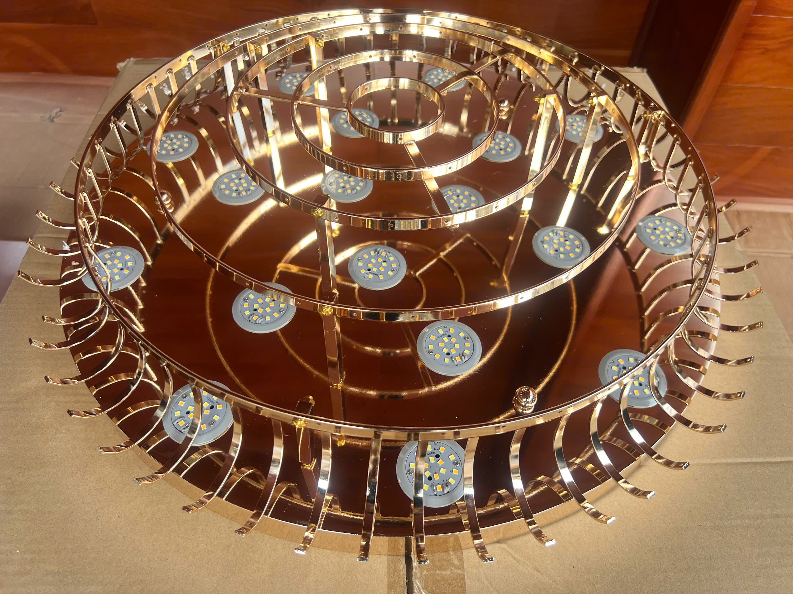 Khung đèn chùm thả 3 dây cáp TPL8882T600