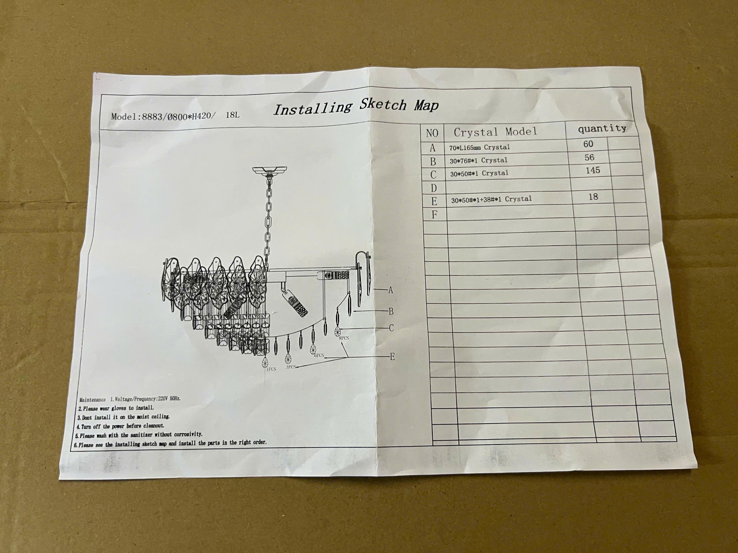 Hướng dẫn lắp đặt Đ&egrave;n ch&ugrave;m pha l&ecirc; trong đường k&iacute;nh 80cm TPL8883T800