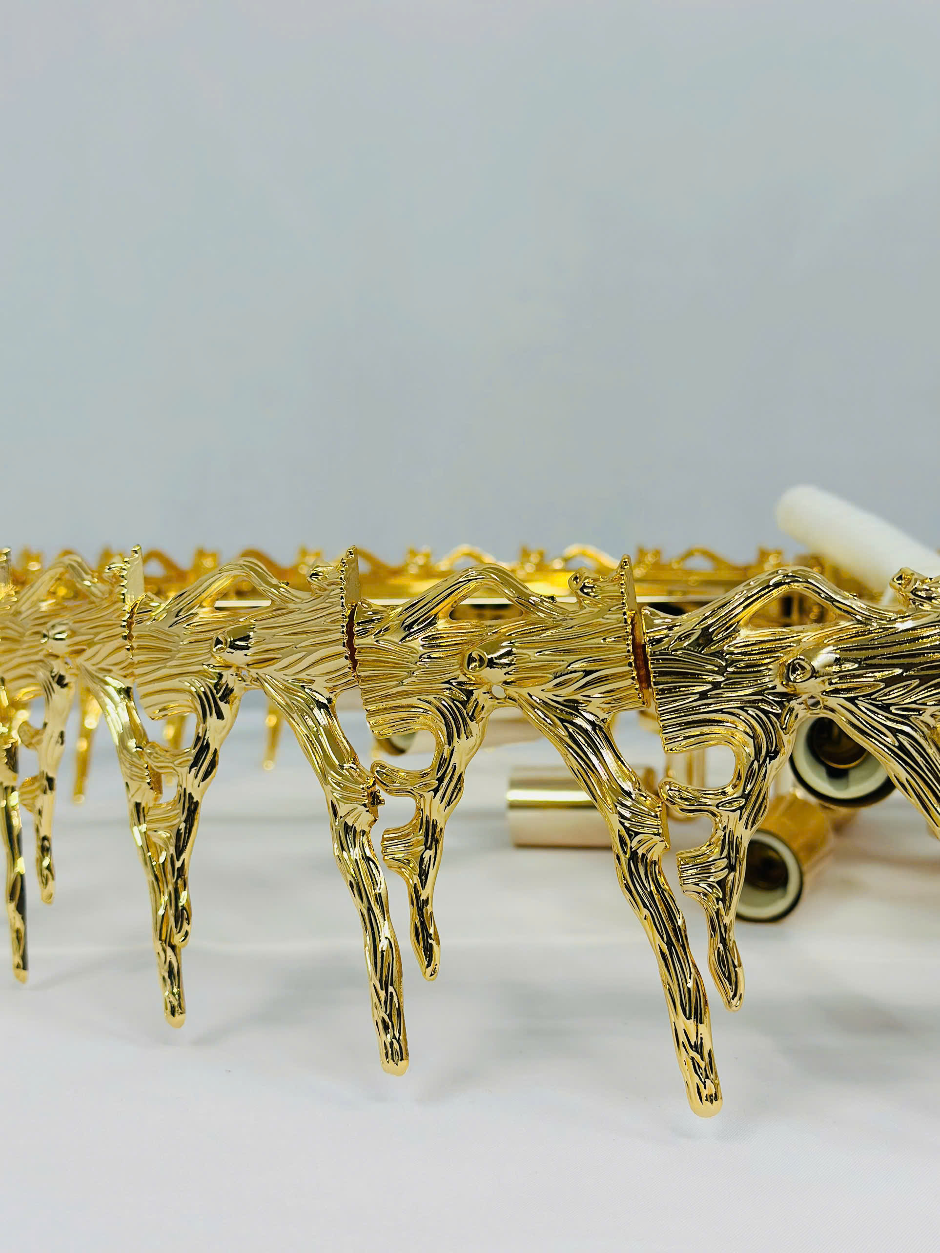 Chi tiết kjhung Đèn trang trí pha lê đường kính 60cm TPL8897T600