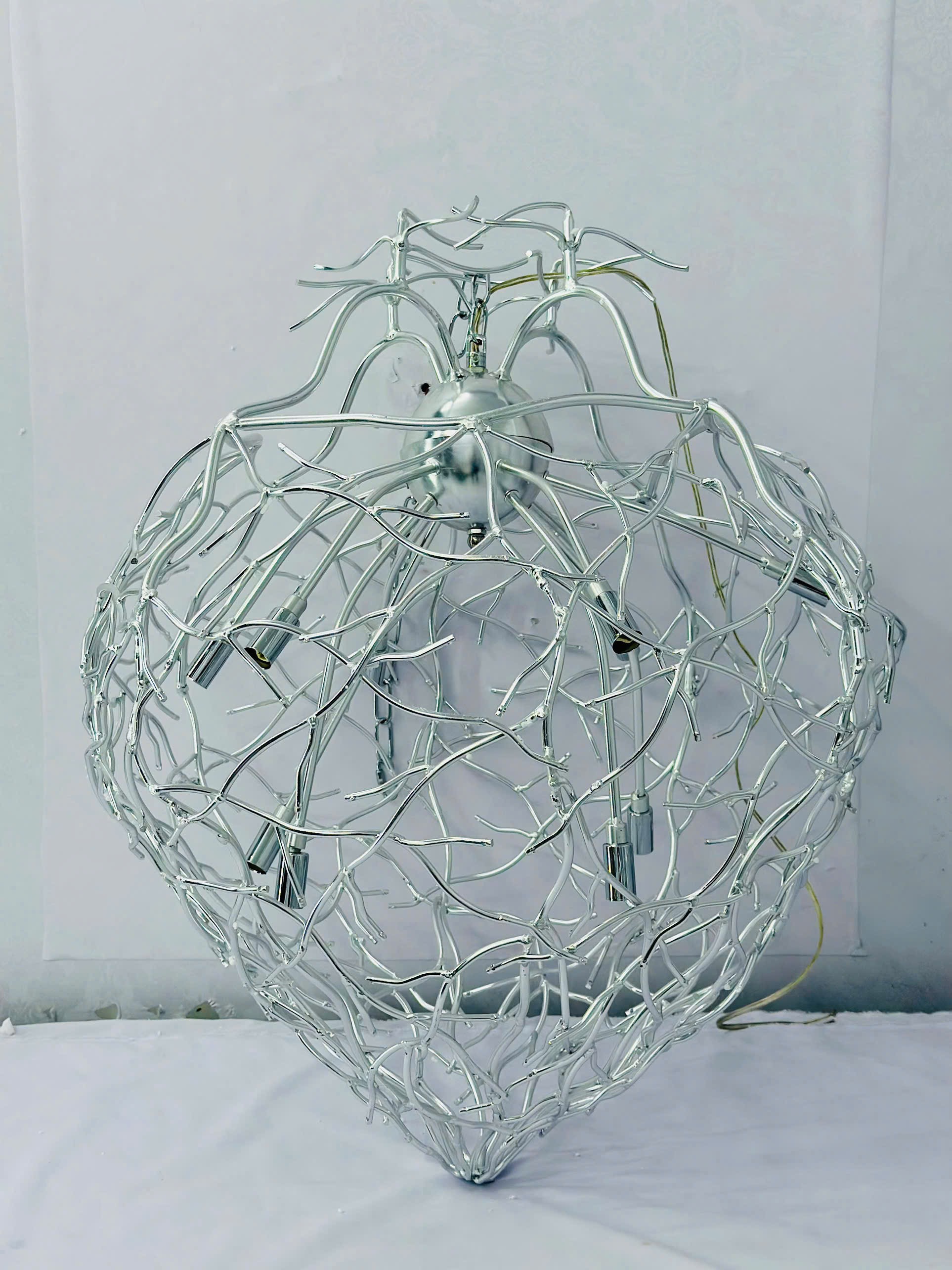 Khung Đèn thả pha lê bạch kim TPL908T800