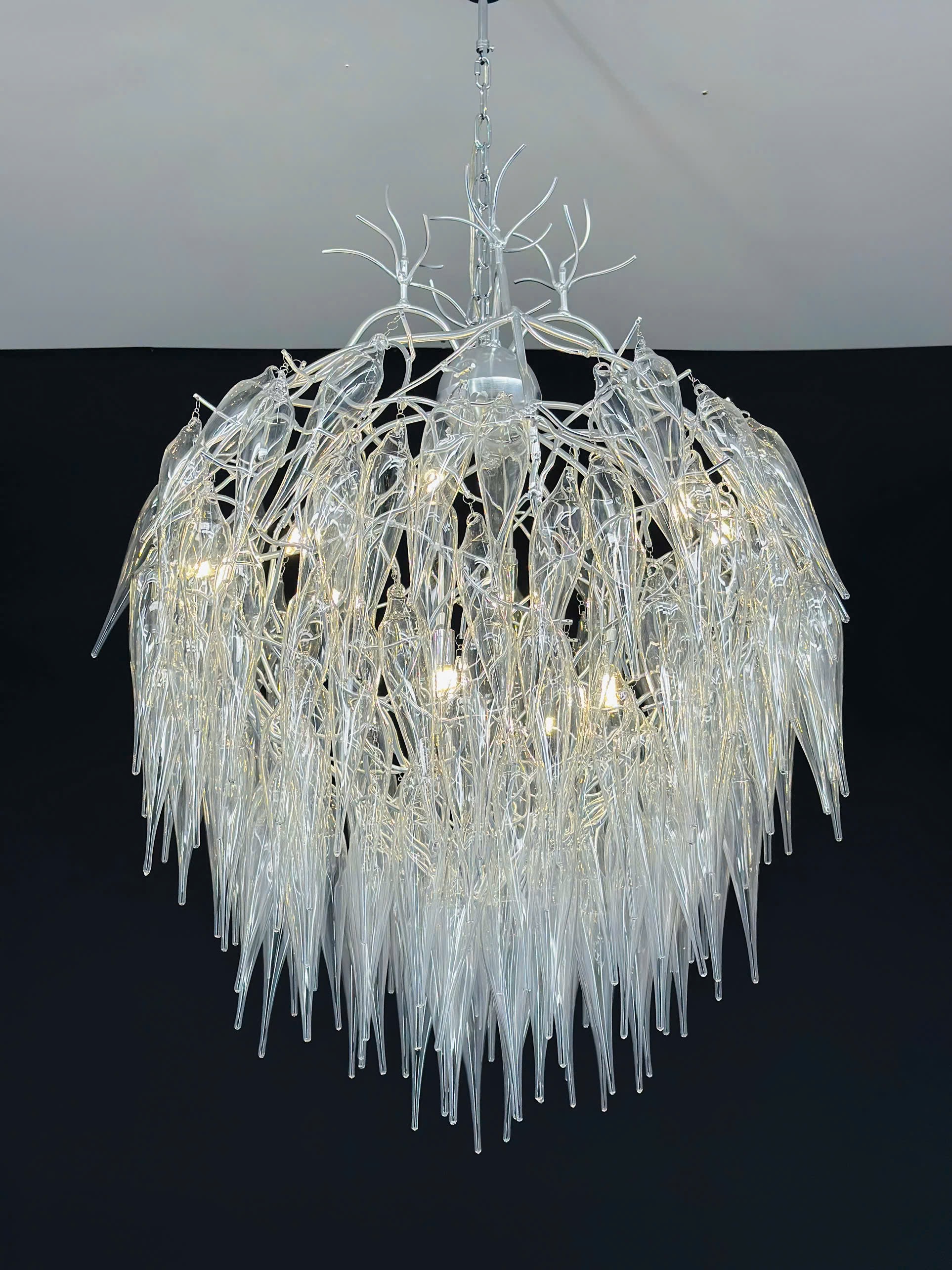 Đèn thả pha lê bạch kim TPL908T800 ánh sáng 3 chế độ