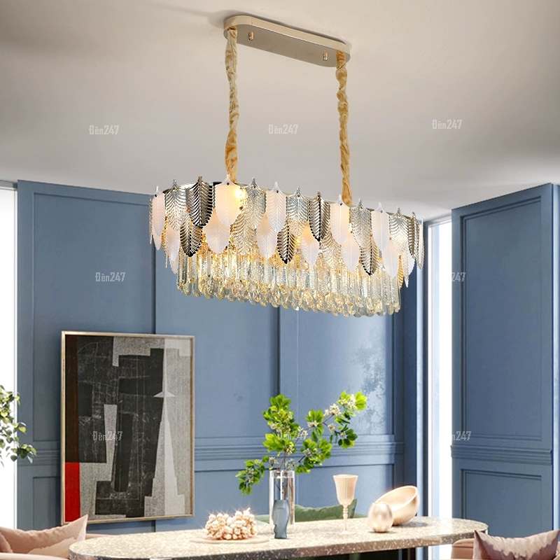 Đèn trần pha lê lá CPL-510565/L800