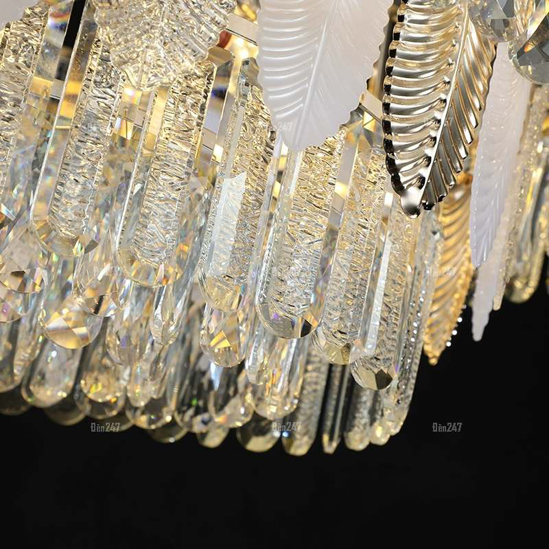 Đèn trần pha lê lá CPL-510565/600