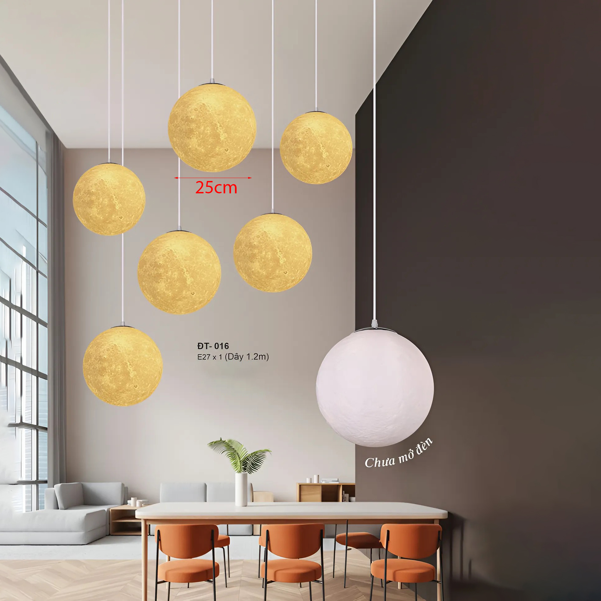 Đèn cầu mặt trăng DT-016/250
