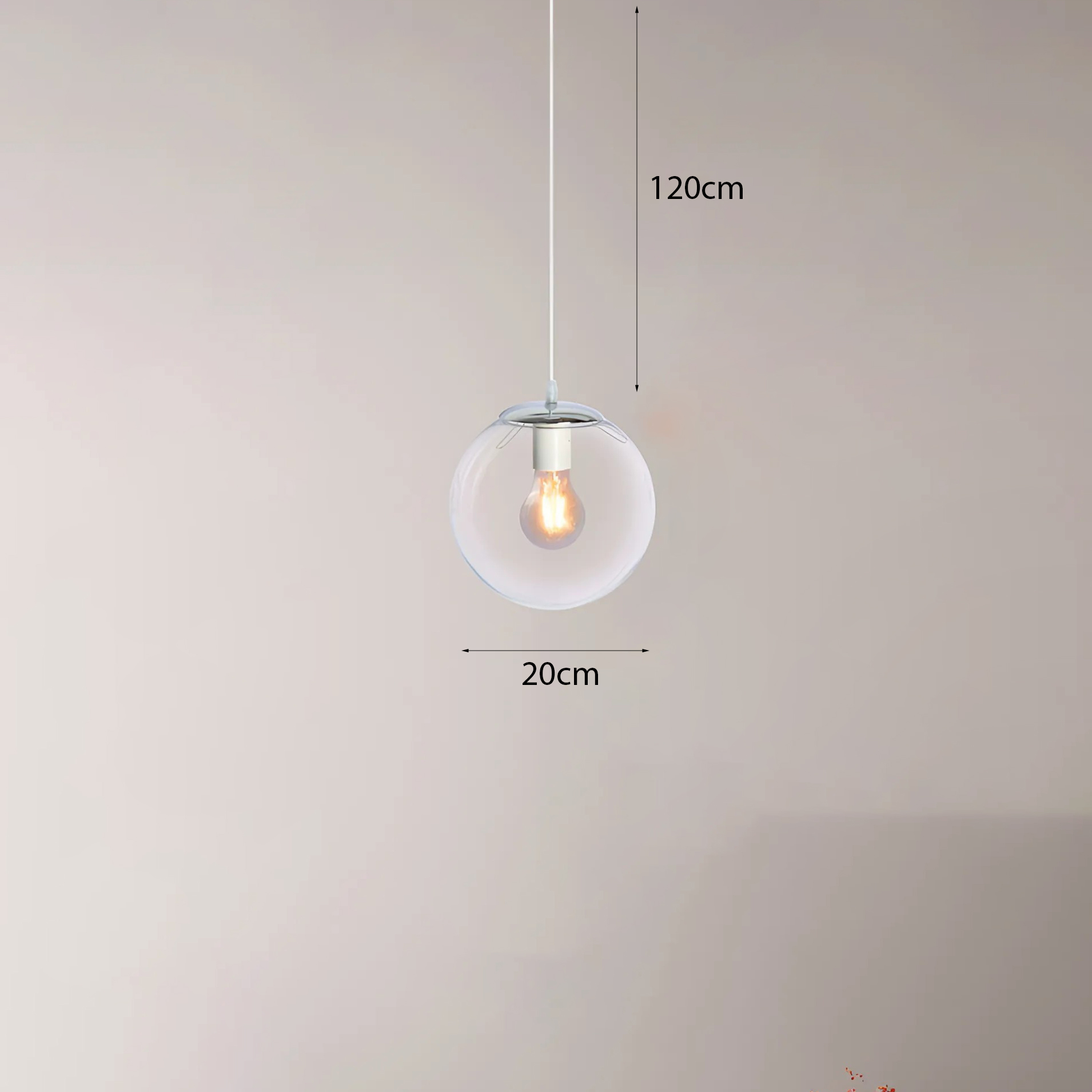 Đèn bóng cầu trong suốt DT-2265/200