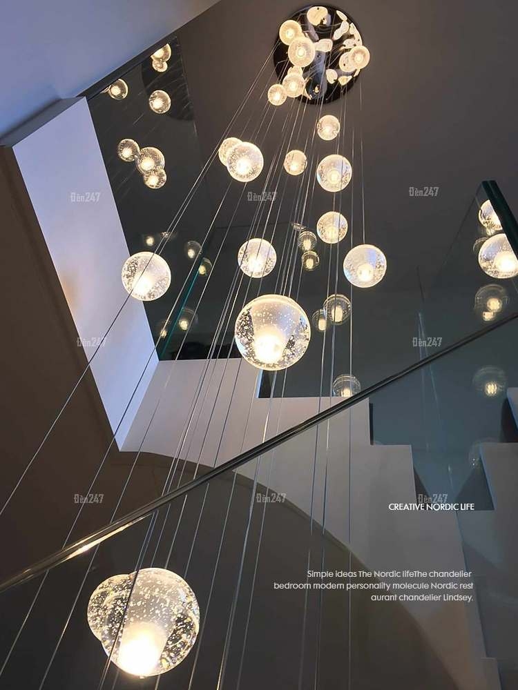 Đèn cầu thang thông tầng Bocci 12 bóng DT-2518/12