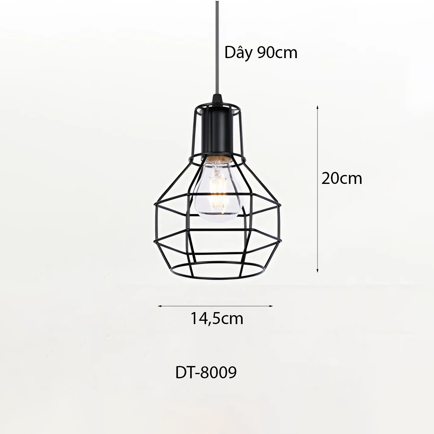 Đèn thả khung sắt Decor DT-8009