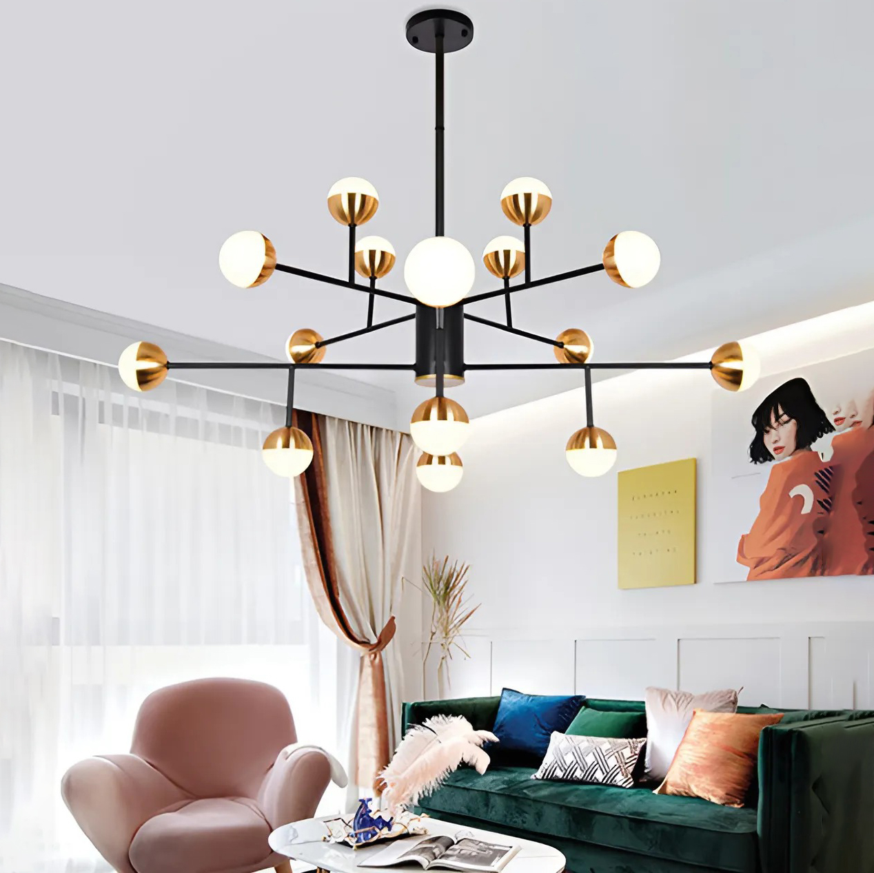 Đèn treo trần phòng khách hiện đại DT-DZ3/16