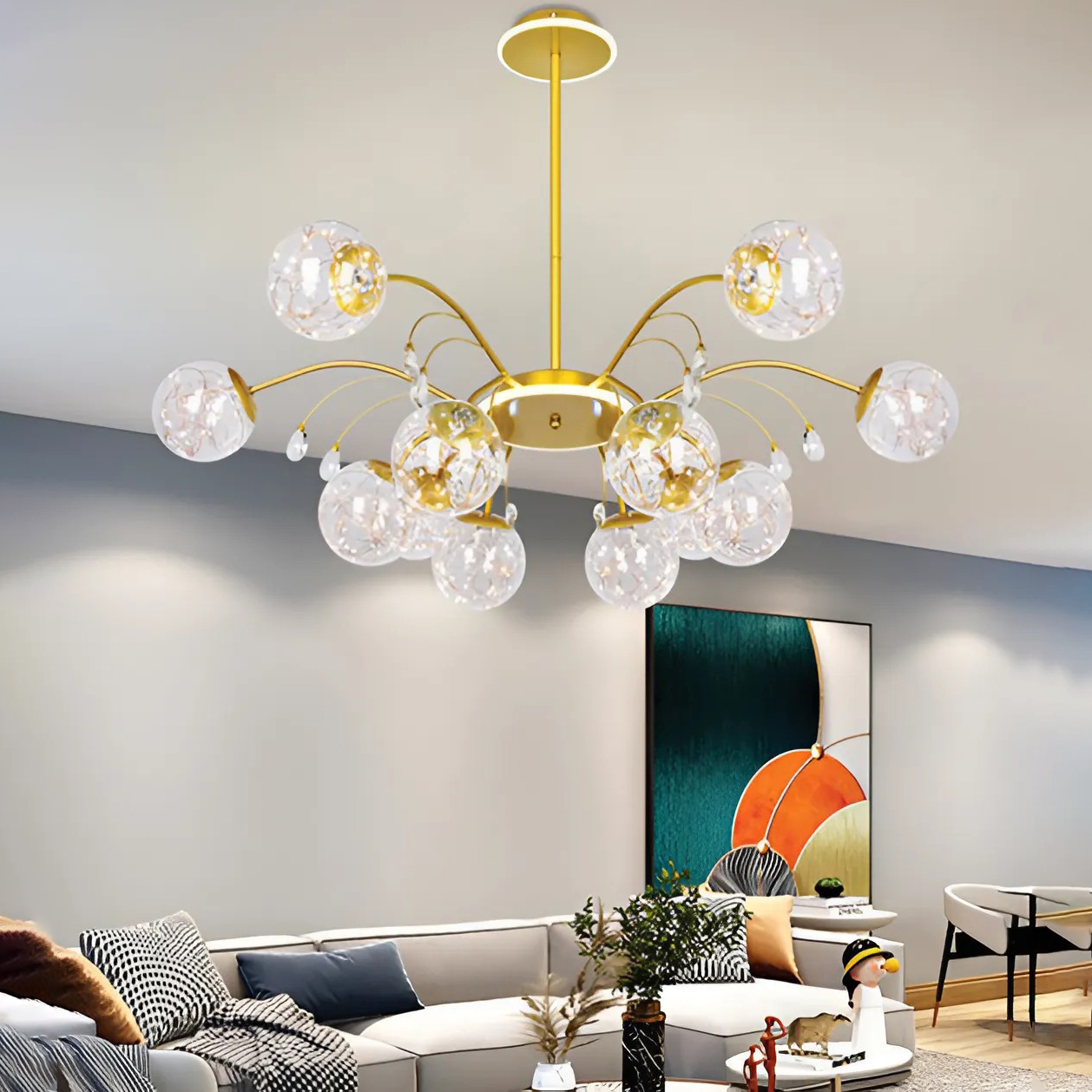 Đèn treo phòng khách chung cư DT-DZ5/12