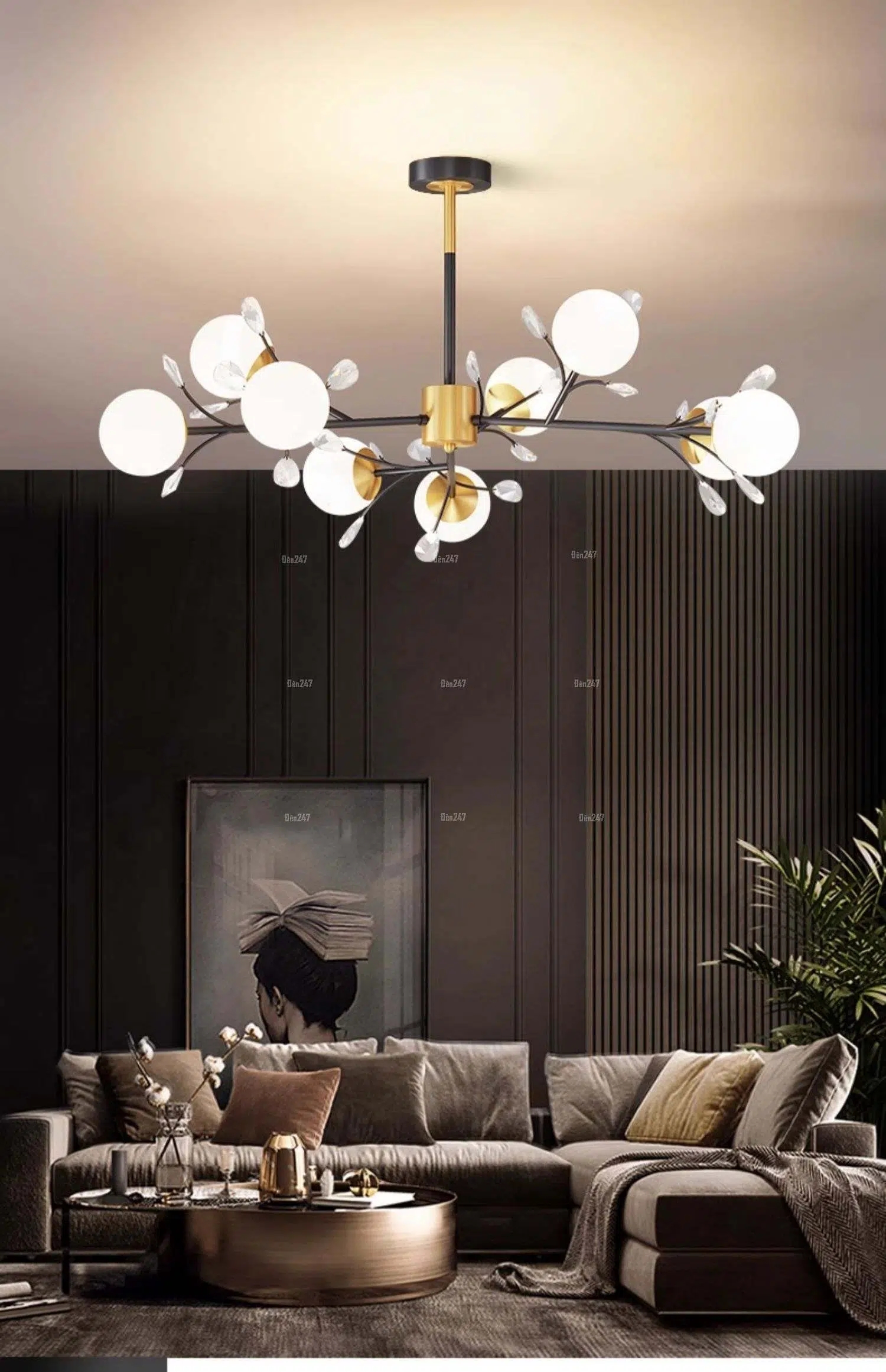 Đèn trần phòng khách DT-H285/9