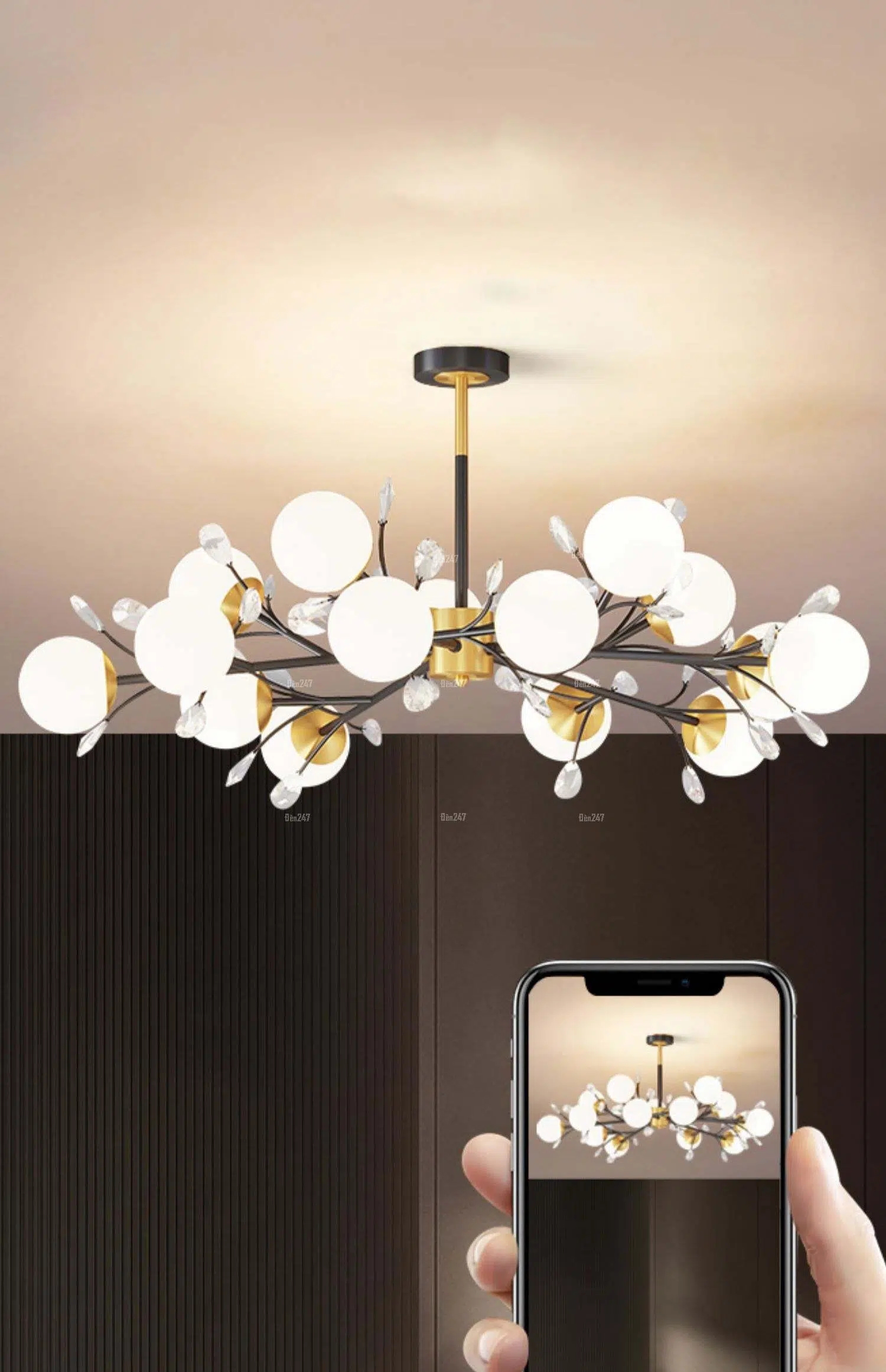 Đèn trần phòng khách DT-H285/15