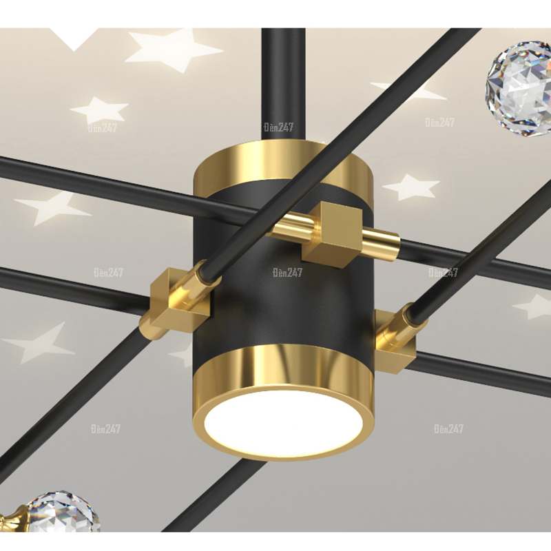 Đèn treo hắt sáng trần nhà DT-H6008/8+1