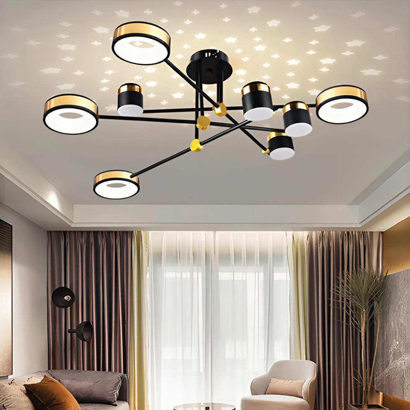 Đ&egrave;n trần sao treo ph&ograve;ng kh&aacute;ch DT-H6009/8