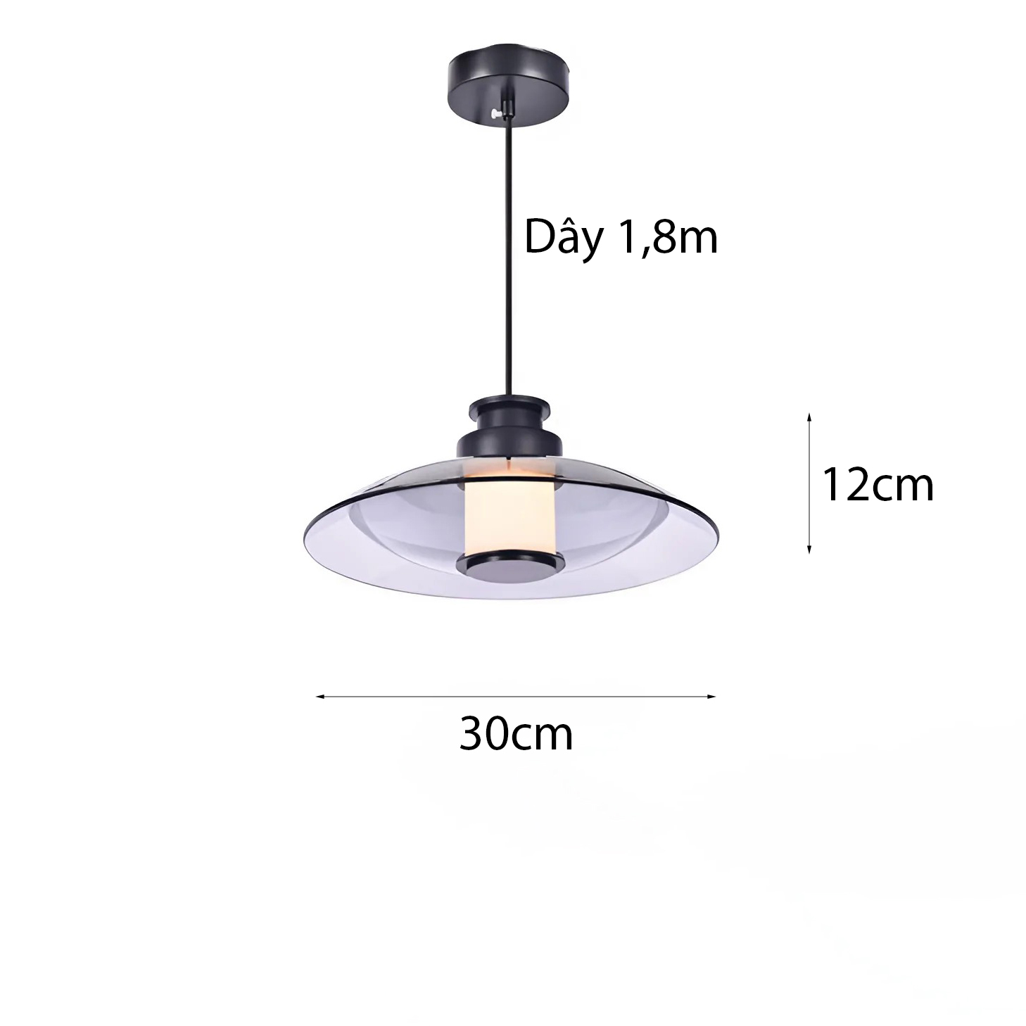 Đèn treo đơn TL-2972/BK