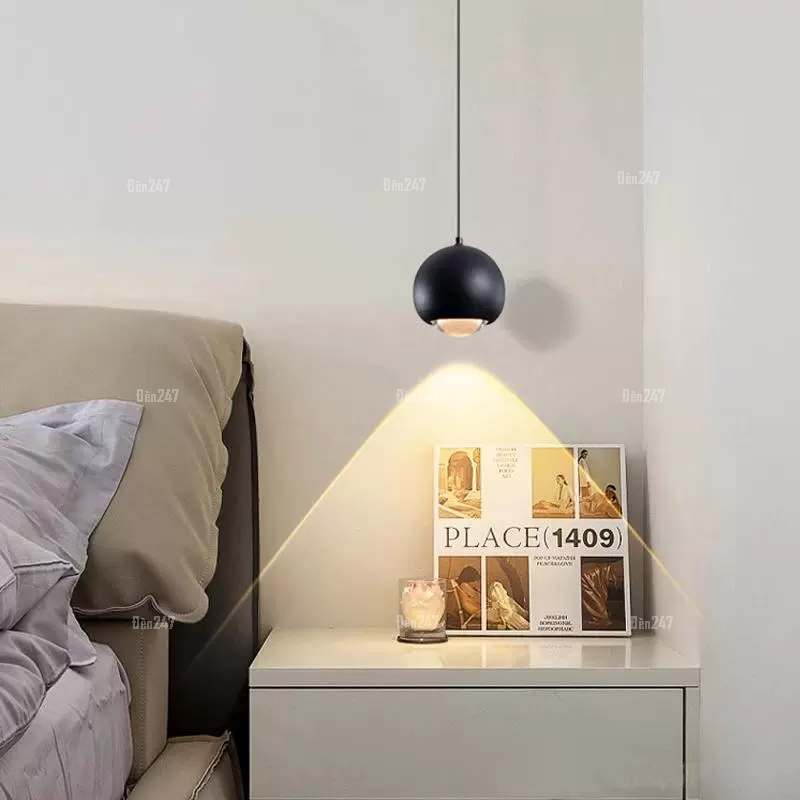 Đèn cầu đọc sách treo đầu giường màu đen TL-6235/1BK