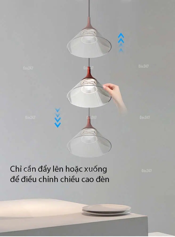 Đèn thả dây điều chỉnh chiều dài TL-6282/WH