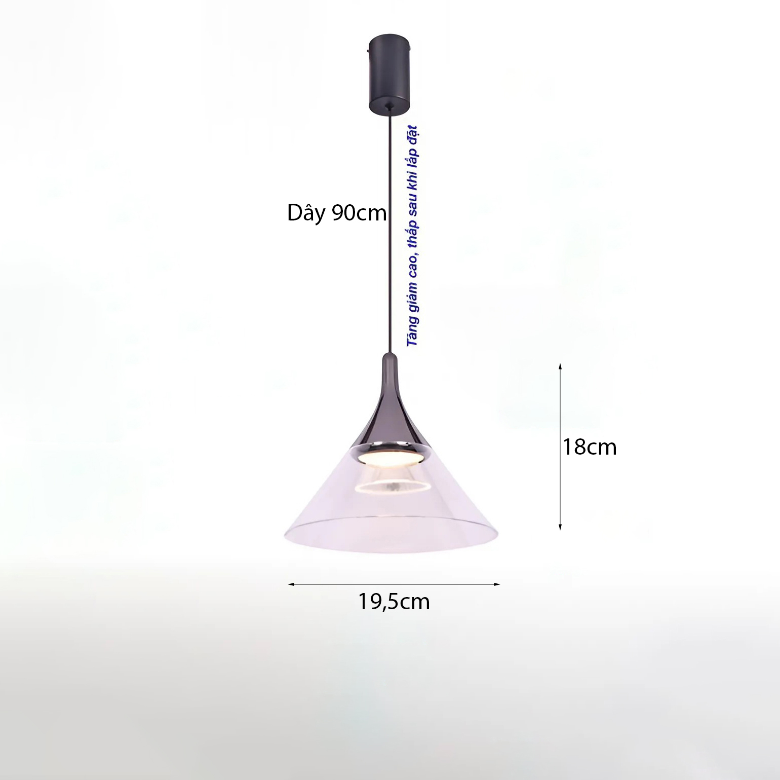 Đèn thả dây điều chỉnh chiều dài TL-6282/WH