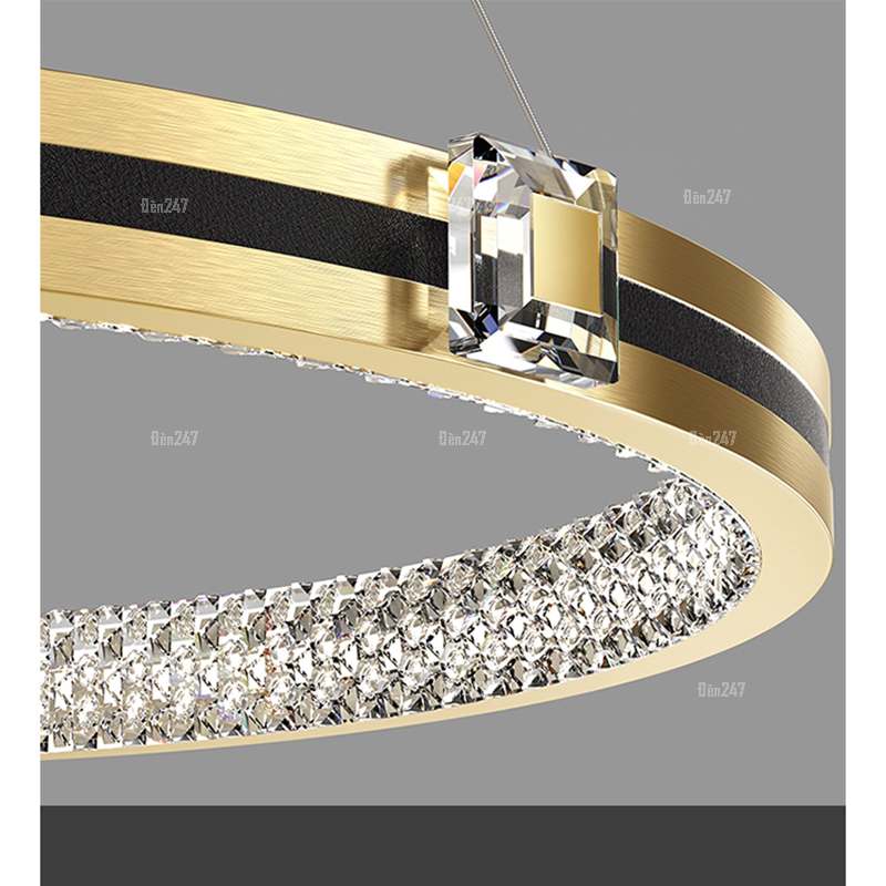 Đèn thả tròn pha lê 2 vòng TL-7075/2A