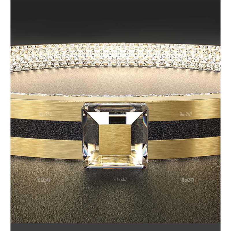 Đèn thả tròn pha lê 2 vòng TL-7075/2A