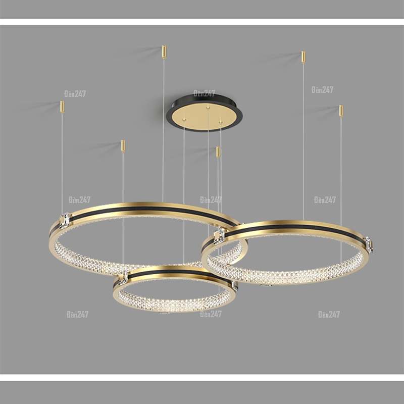 Đèn thả tròn pha lê TL-7075/3A