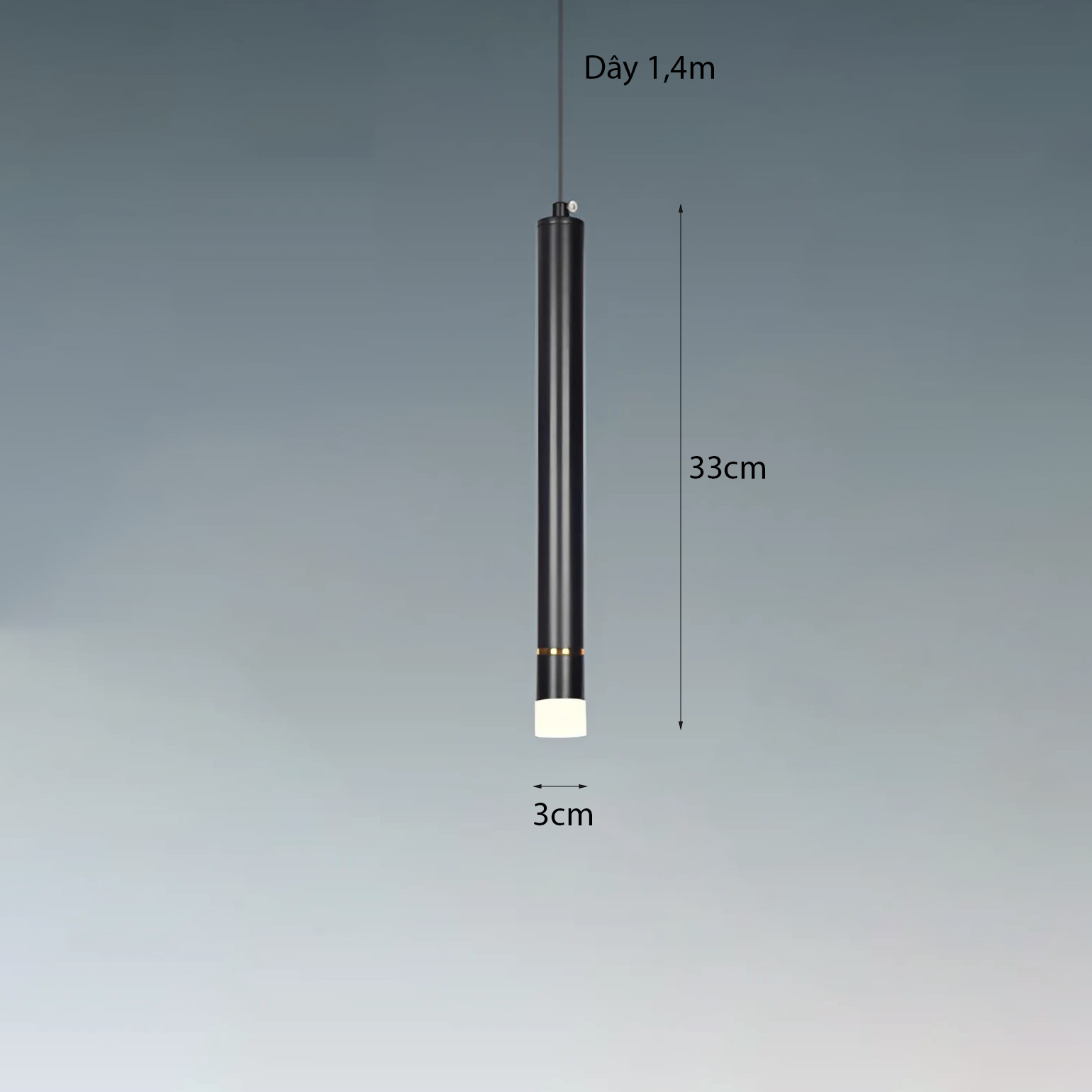 Đèn thả ống chiếu điểm TL-8001/BK