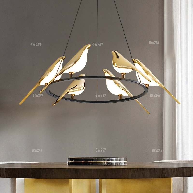 Đèn thả tròn thiết kế hình chim TL-82327/6