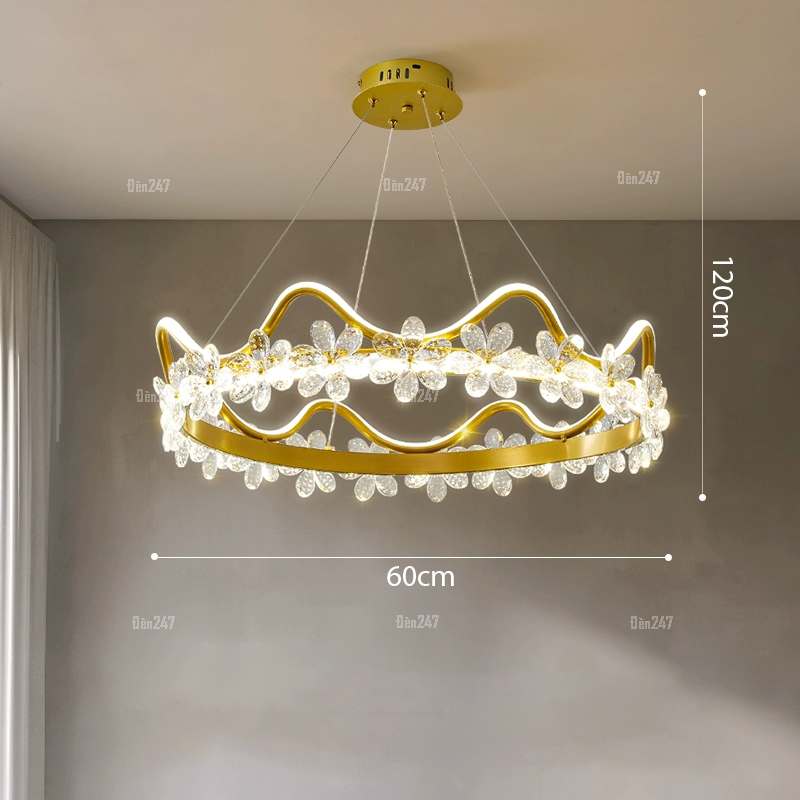 Đèn vương miện pha lê TL-8804/600