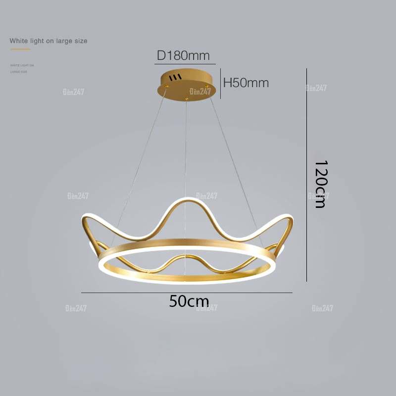Đèn vương miện vàng TL-9113/500