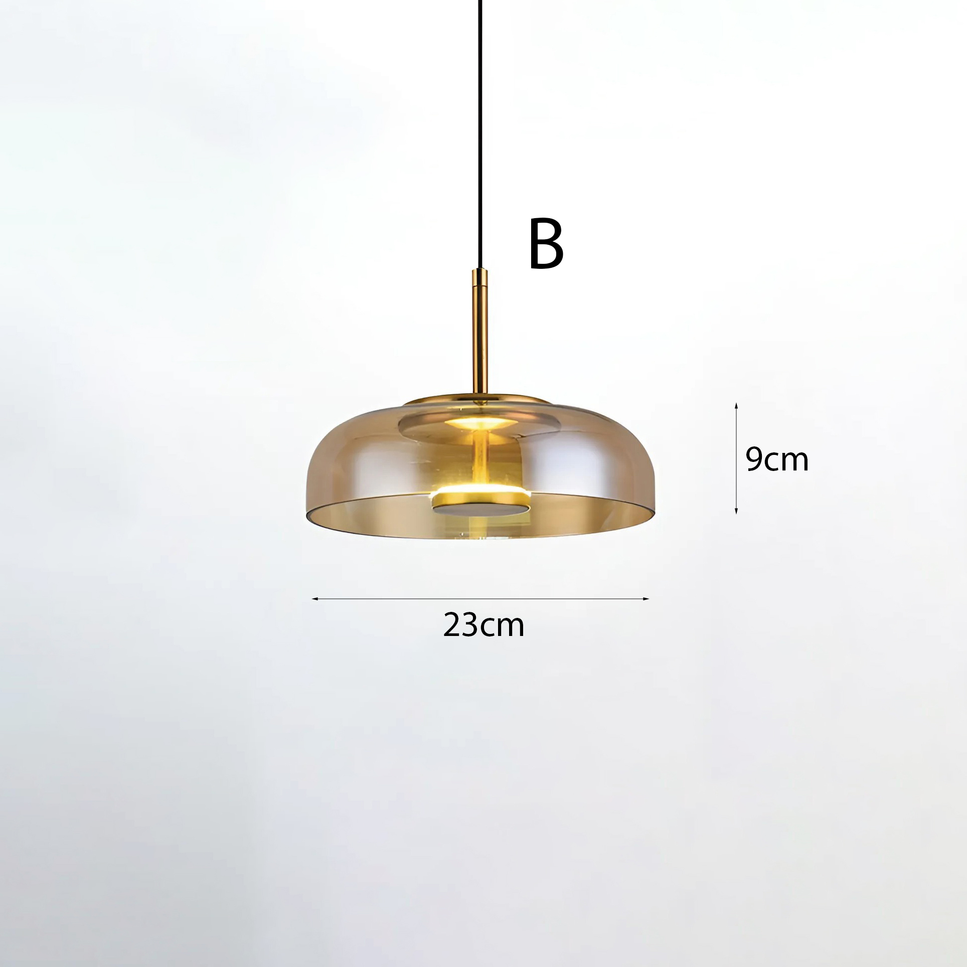 Đèn treo bàn ăn màu khói TL-RH004B/GD