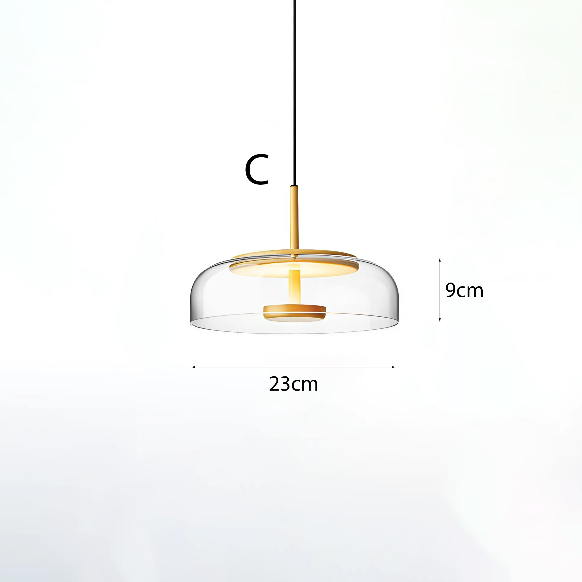 Đèn treo bàn ăn trong suốt TL-RH004/WH