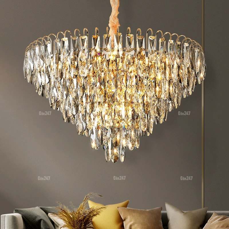 Đèn treo pha lê khói TPL-1601/600