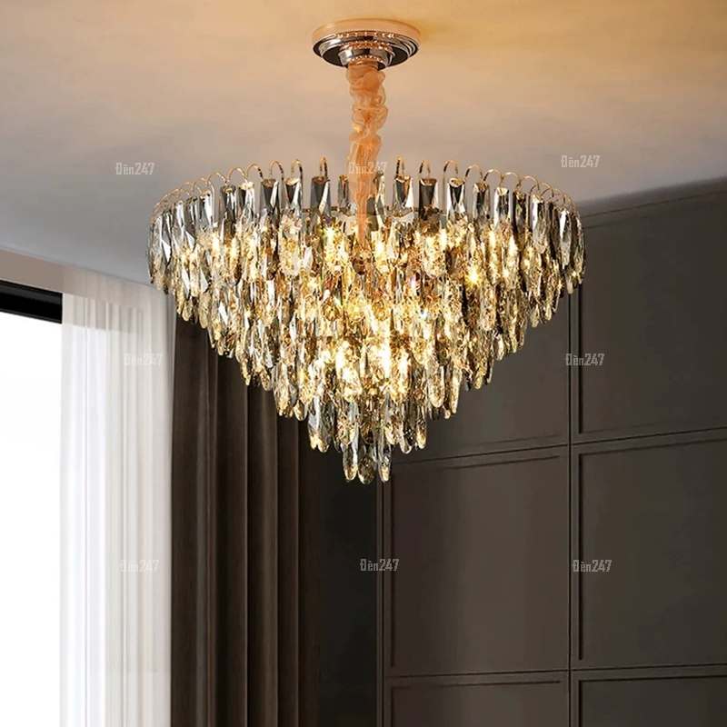 Đèn treo pha lê khói TPL-1601/600