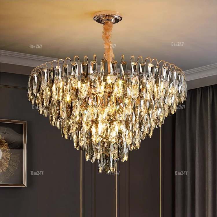 Đèn treo pha lê khói TPL-1601/600