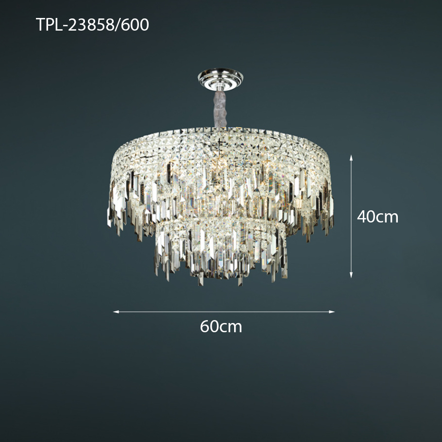 Đèn chùm pha lê trắng TPL-23858/600