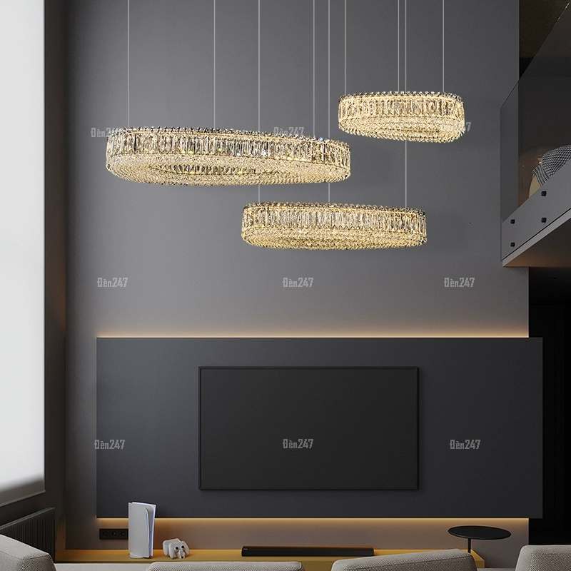 Đèn pha lê tam giác TPL-6349