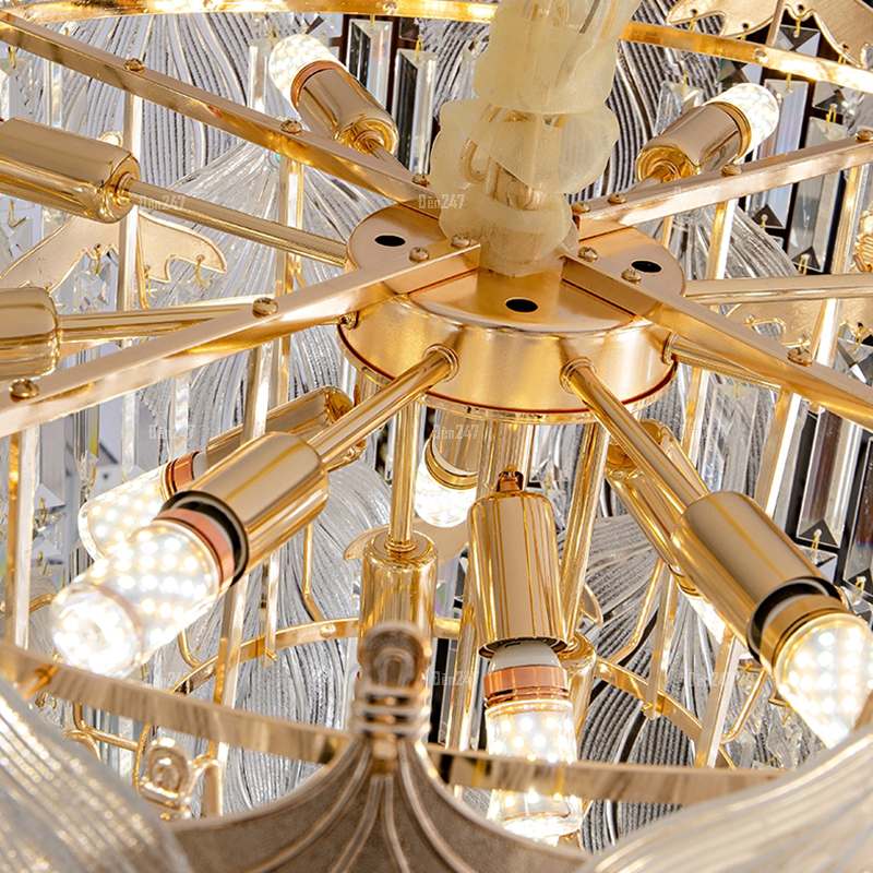 Đèn pha lê lá TPL-6298/600