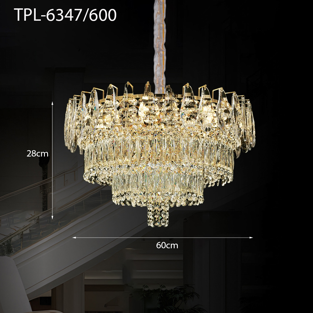 Đèn chùm thả pha lê TPL-6347/600