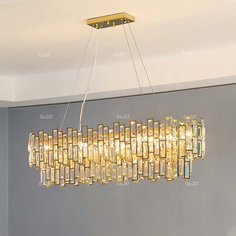 Đèn pha lê vàng TPL-6803/L900