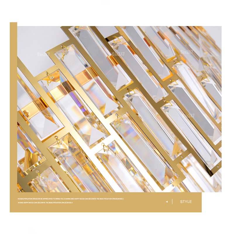 Đèn pha lê vàng TPL-6803/600