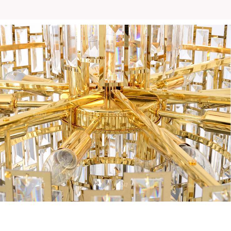 Đèn pha lê vàng TPL-6803/600