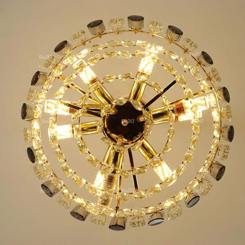 Đèn pha lê thanh lớn màu khói TPL-6922