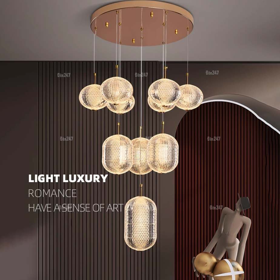 Đèn chùm cầu thang 10 bóng TPL-8271/10