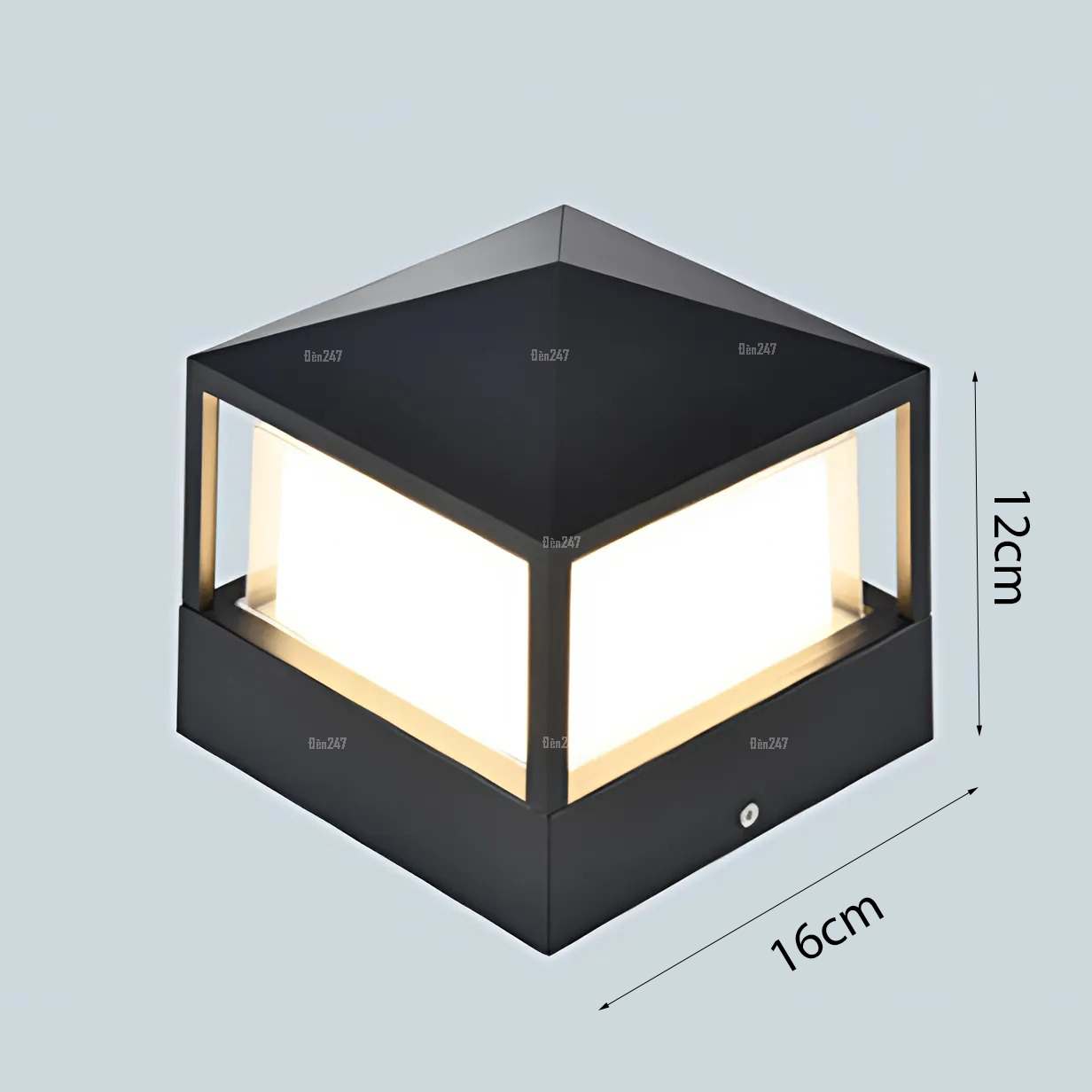 Đèn trụ vuông sân vườn TR-224