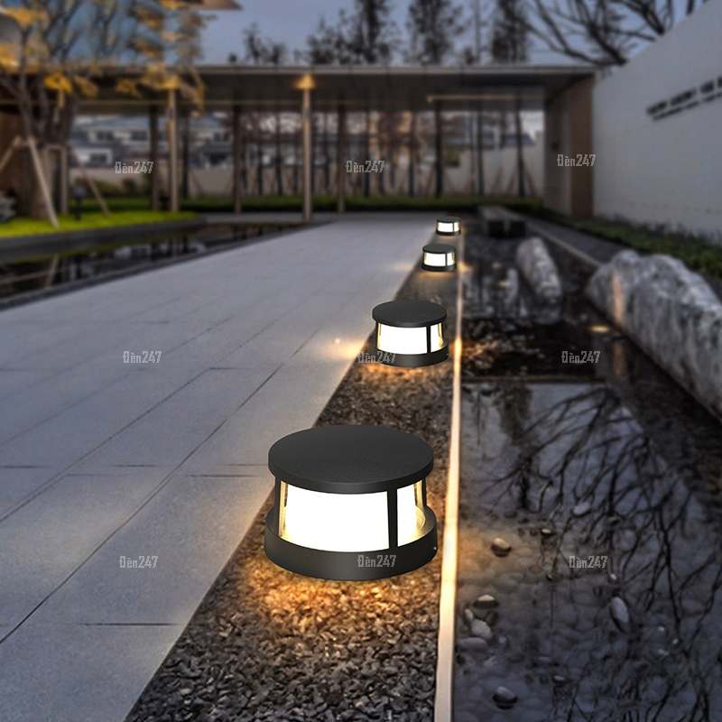 Đèn trụ tròn sân vườn TR-225