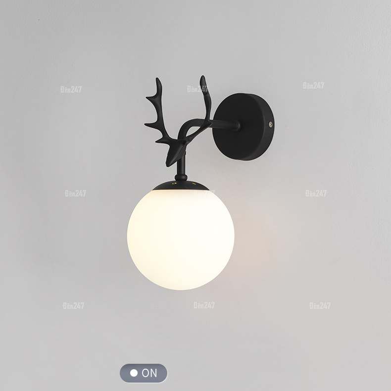 Đèn gắn tường hình cầu đầu hươu VB-1755/1BK