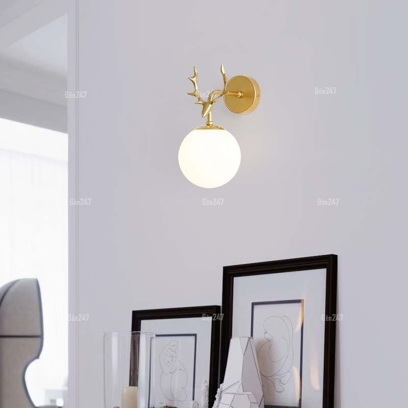 Đèn gắn tường hình cầu đầu hươu VB-1755/1GD