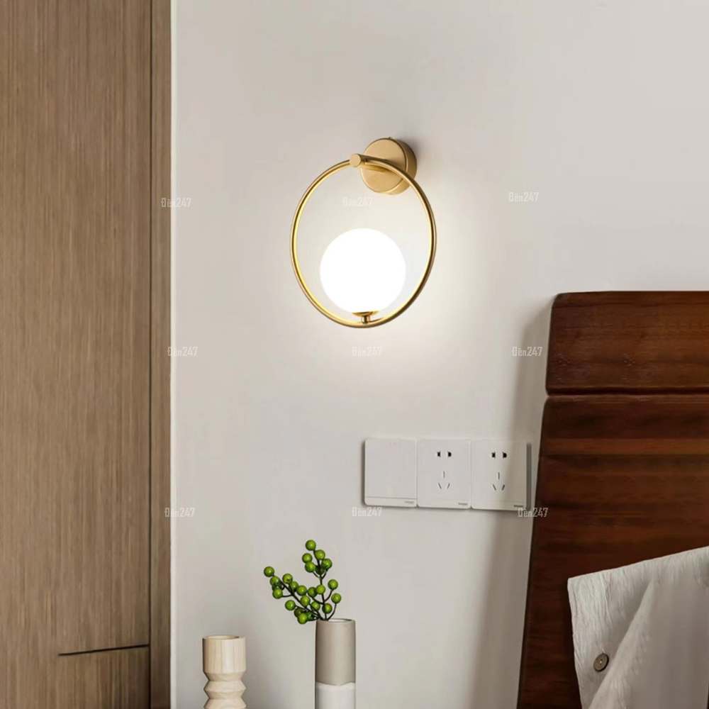 Đèn cầu trắng treo tường VB-2373/1