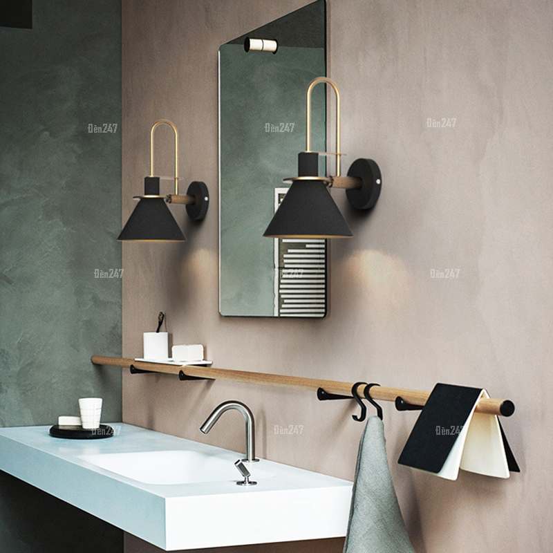 Đèn cổ điển gắn tường VB-LD122/1BK