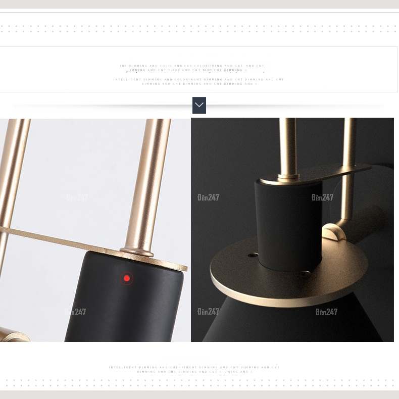 Đèn cổ điển gắn tường VB-LD122/1BK