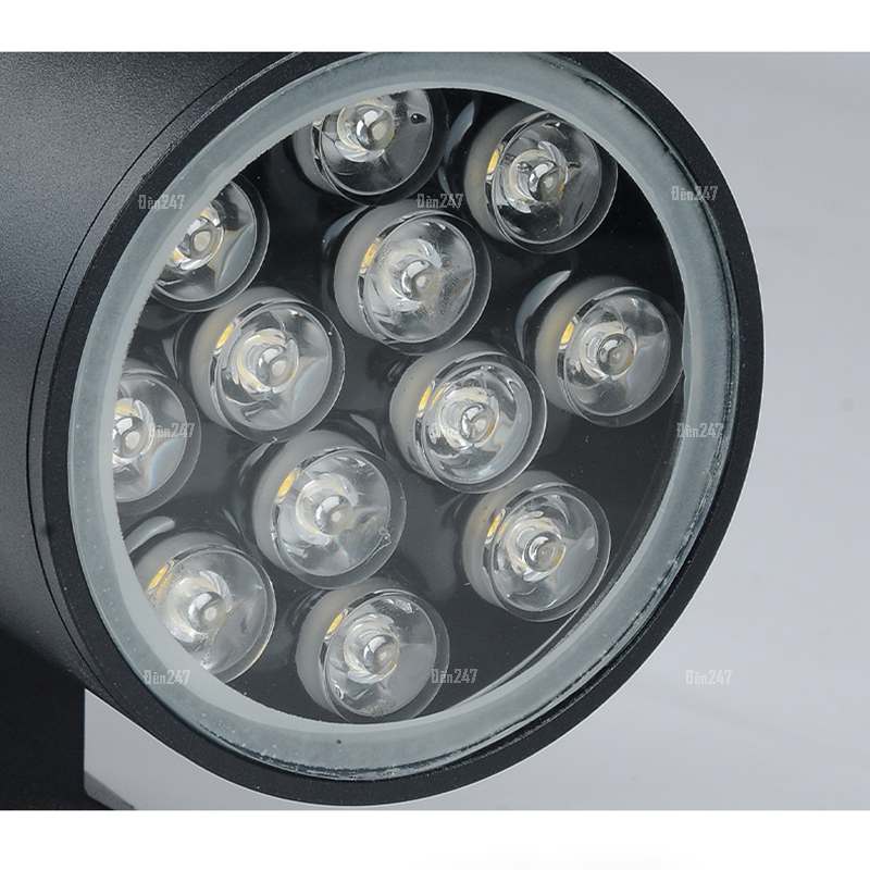 Đèn hắt tường trụ tròn đen cỡ nhỏ VL-240/1